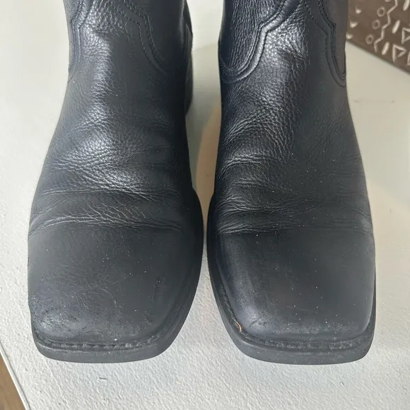 Ariat Black Square Toe Western Cowboy Classic Black Boots Men's - Size 11D