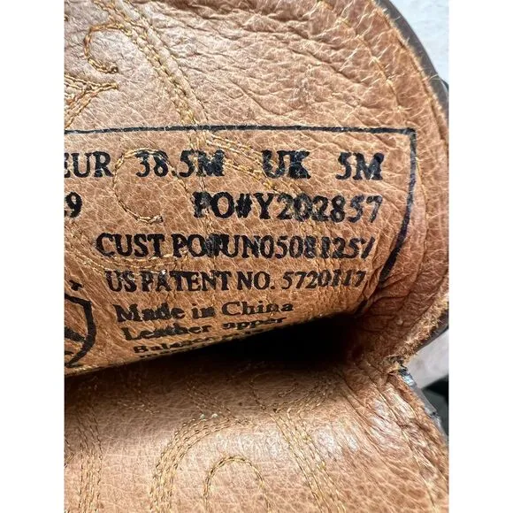 Ariat Heritage Western Cowboy Boots Brown Leather Size 7.5B Unisex