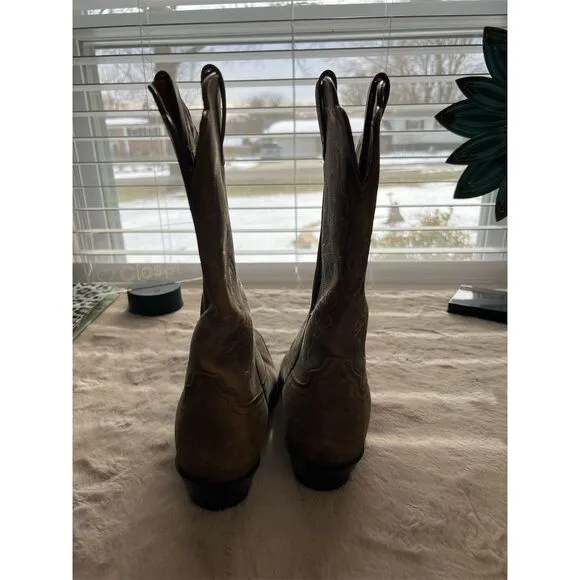 Ariat Heritage Western Cowboy Boots Brown Leather Size 7.5B Unisex