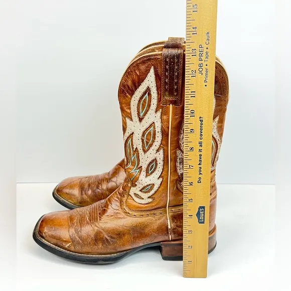 Ariat Nighthawk Men’s 9.5D Brown Leather Western Cowboy Boot Square Toe 10010271