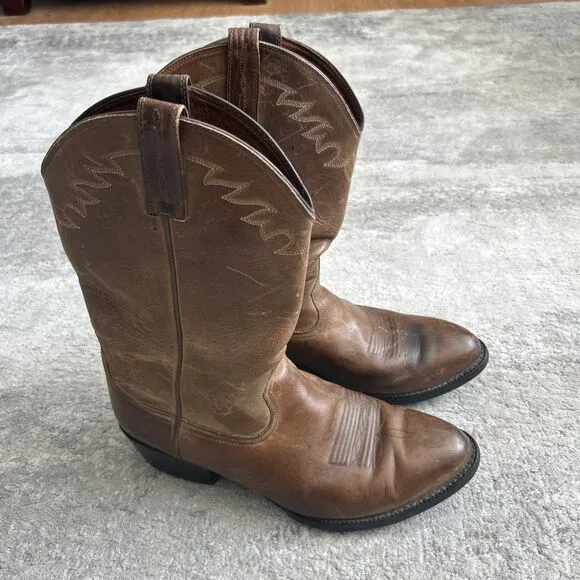 Ariat Sedona Boots Mens 12 EE Western Cowboy Classic Brown Embroidered Logo