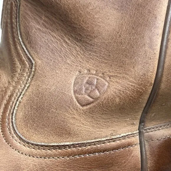 Ariat Sedona Boots Mens 12 EE Western Cowboy Classic Brown Embroidered Logo