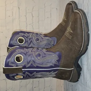 Ariat Woman's Brown and Purple Western Boots Size 8 M