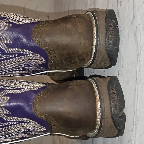 Ariat Woman's Brown and Purple Western Boots Size 8 M