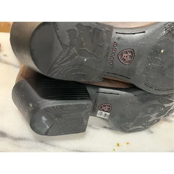Ariat Womens Heritage R Toe Western Boots - 10001021 Size 10C open box