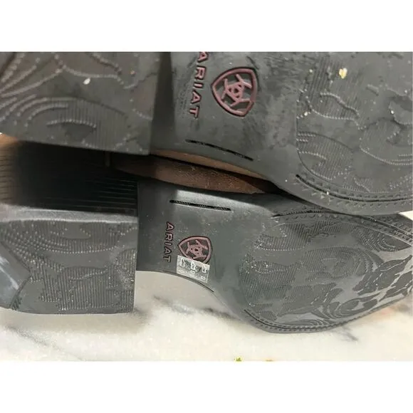 Ariat Womens Heritage R Toe Western Boots - 10001021 Size 10C open box