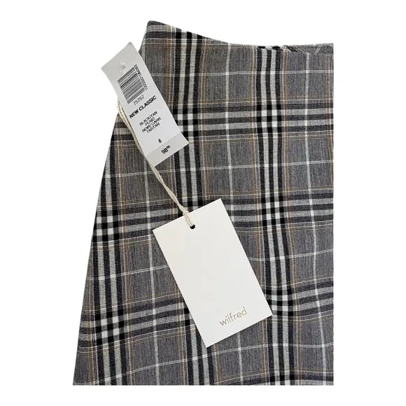 Aritzia Wilfred New Classic Black and Tan Mini Skirt - Size 6 (Small)