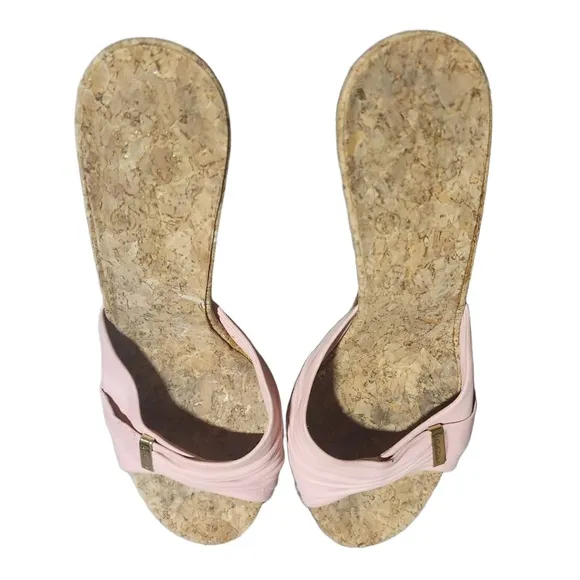 Authentic Chanel Womens Pink Slip On Mules Shoes Size 38 7 In Box Needs Repair