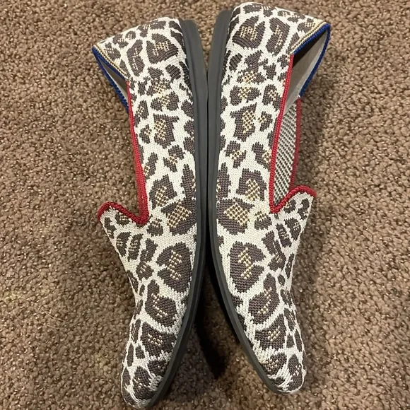 Authentic Rothy’s‎ Cheetah Shoes 6.5 slip on animal print
