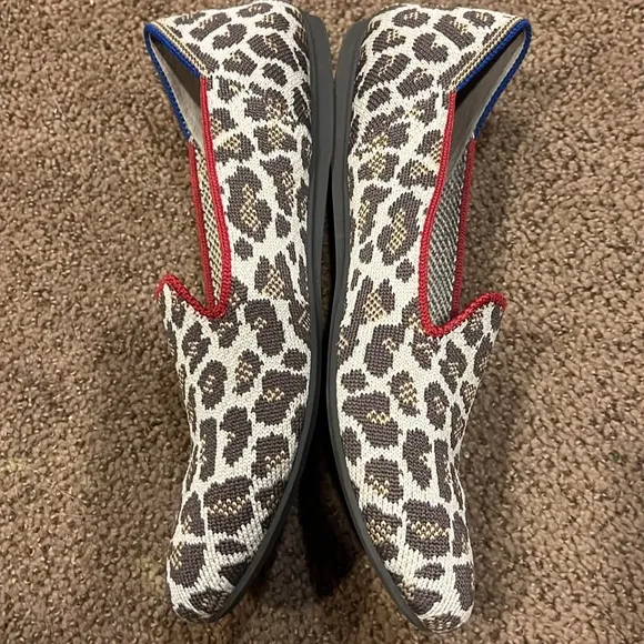 Authentic Rothy’s‎ Cheetah Shoes 6.5 slip on animal print