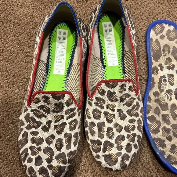 Authentic Rothy’s‎ Cheetah Shoes 6.5 slip on animal print