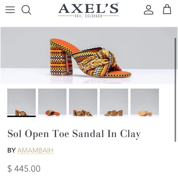 Axel’s Sandals -Size 7 or 37  Boutique Brand . NEW