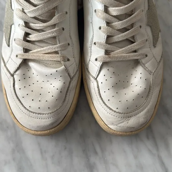 Balenciaga Men's White and Black Sneakers