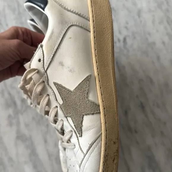 Balenciaga Men's White and Black Sneakers
