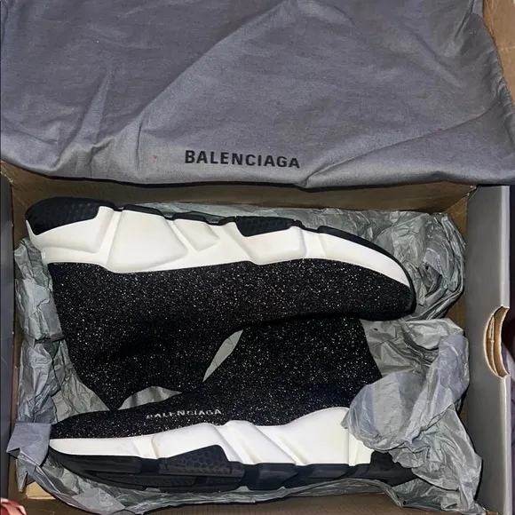 Balenciaga Speed LT Lurex Knit Sneakers