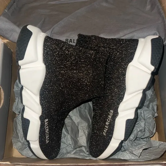 Balenciaga Speed LT Lurex Knit Sneakers