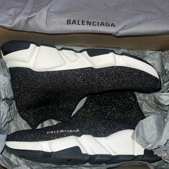 Balenciaga Speed LT Lurex Knit Sneakers