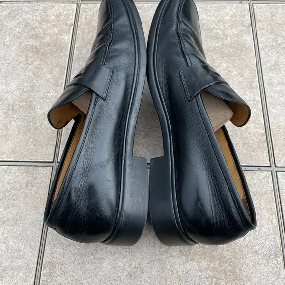 Bally black leather shoes
