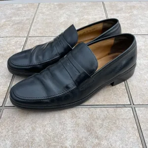 Bally black leather shoes