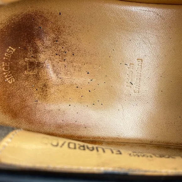 Bally black leather shoes
