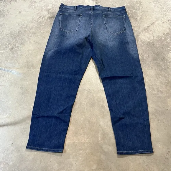 Banana Republic Traveler Jeans Mens Size 42x32 Blue Tapered Fit Leg Denim