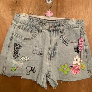 Barbie x Forever 21 Graphic Jean Shorts - NWT