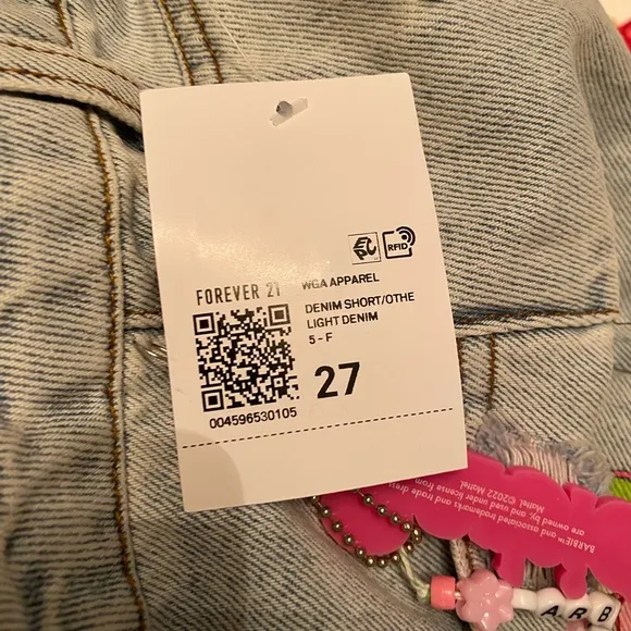 Barbie x Forever 21 Graphic Jean Shorts - NWT