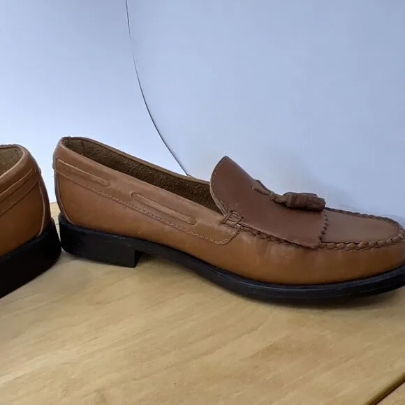 BASS WEEJUNS Marietta II Brown Leather Tassels Loafer‎ Shoes Size 11M Never Worn