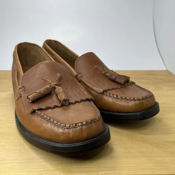 BASS WEEJUNS Marietta II Brown Leather Tassels Loafer‎ Shoes Size 11M Never Worn