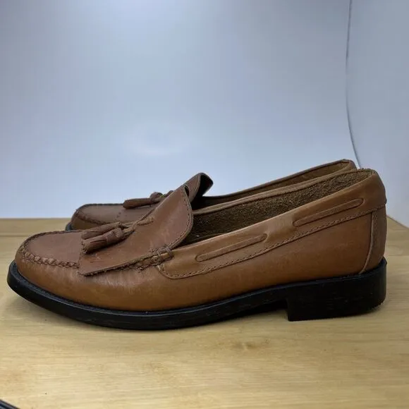 BASS WEEJUNS Marietta II Brown Leather Tassels Loafer‎ Shoes Size 11M Never Worn