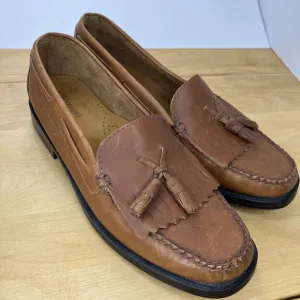 BASS WEEJUNS Marietta II Brown Leather Tassels Loafer‎ Shoes Size 11M Never Worn