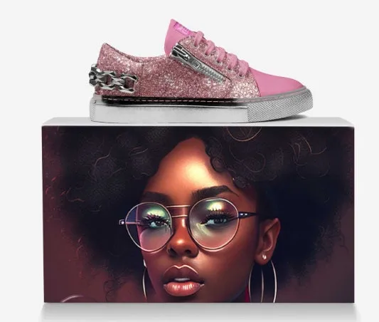 Bayou Bounce Shoes Pink & Silver