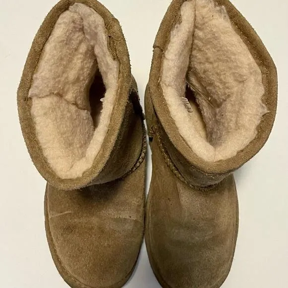 Bear Paw Size 1 Suede Tan Boots BearPaw