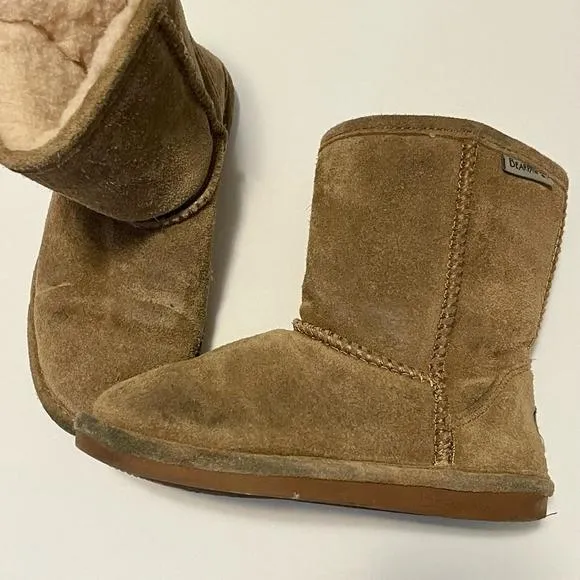 Bear Paw Size 1 Suede Tan Boots BearPaw