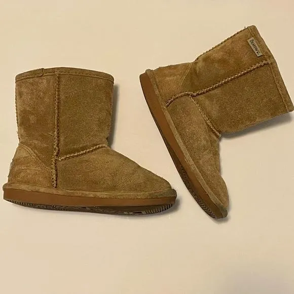 Bear Paw Size 1 Suede Tan Boots BearPaw
