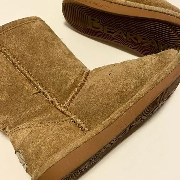 Bear Paw Size 1 Suede Tan Boots BearPaw
