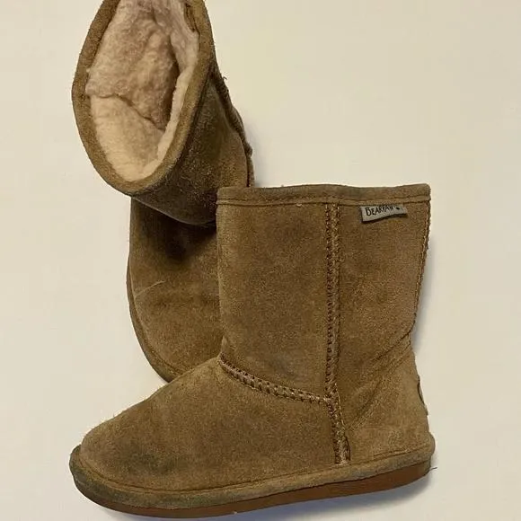 Bear Paw Size 1 Suede Tan Boots BearPaw