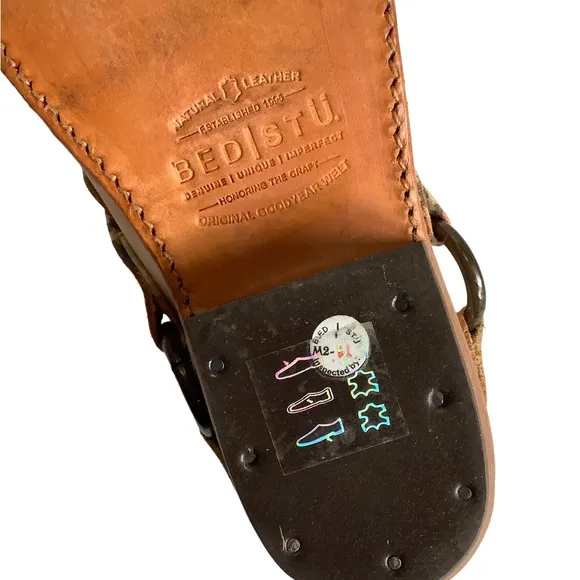 Bed Stu Aztec Leather Clog Western Mules Shoes