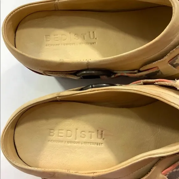 Bed Stu Aztec Leather Clog Western Mules Shoes