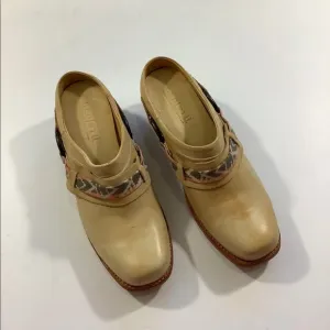 Bed Stu Aztec Leather Clog Western Mules Shoes