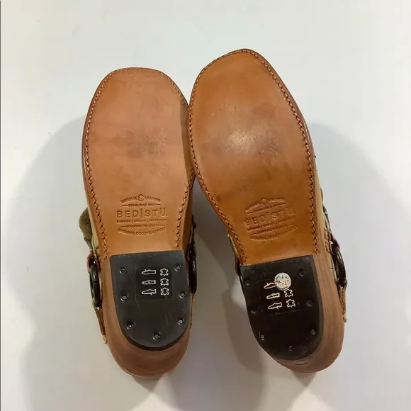 Bed Stu Aztec Leather Clog Western Mules Shoes