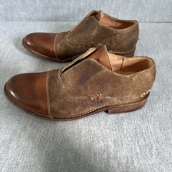 Bed Stu Cobbler 9.5 Womens Leather Suede Slip On Flats Shoes Boots Organic