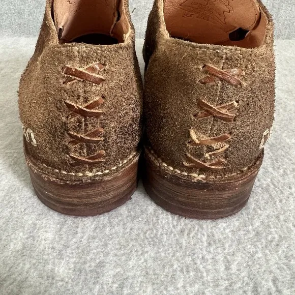 Bed Stu Cobbler 9.5 Womens Leather Suede Slip On Flats Shoes Boots Organic