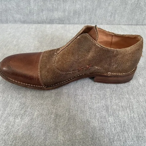Bed Stu Cobbler 9.5 Womens Leather Suede Slip On Flats Shoes Boots Organic
