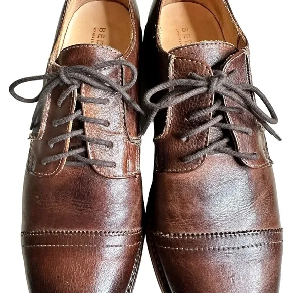 BED STU Cobbler Series Men's Brown Leather Oxfords. Size 10