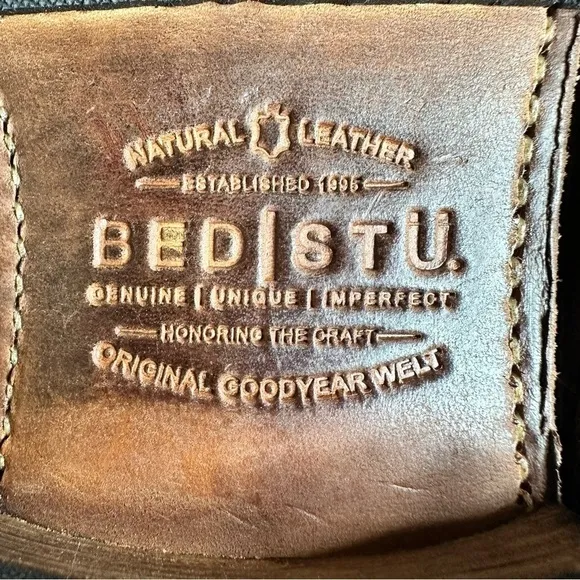 BED STU Cobbler Series Men's Brown Leather Oxfords. Size 10
