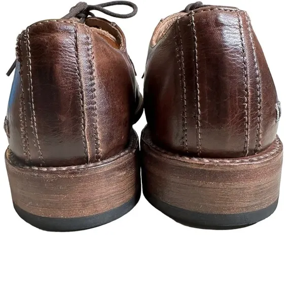 BED STU Cobbler Series Men's Brown Leather Oxfords. Size 10