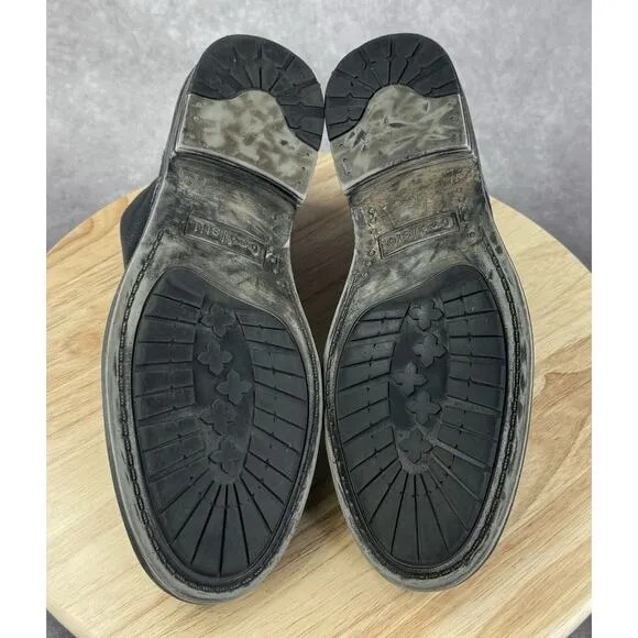 Bed Stu Mens Pebbled Soft Leather Chukka Ankle Boots Lace Up Size 9