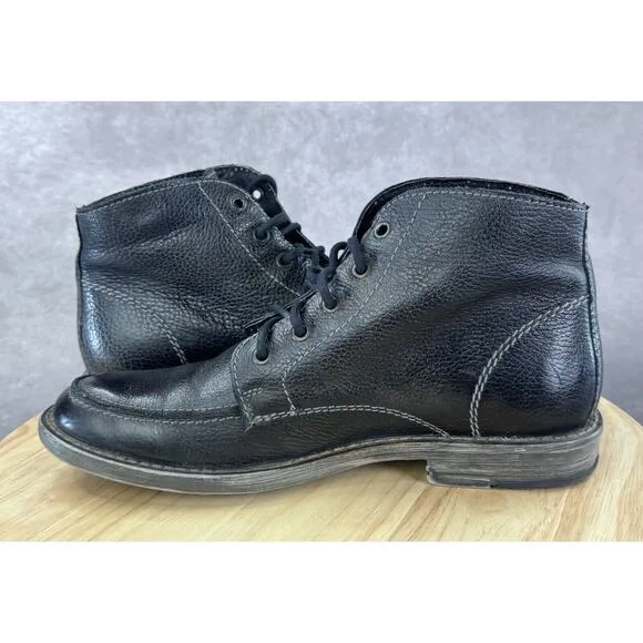 Bed Stu Mens Pebbled Soft Leather Chukka Ankle Boots Lace Up Size 9