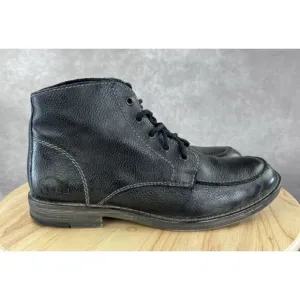 Bed Stu Mens Pebbled Soft Leather Chukka Ankle Boots Lace Up Size 9